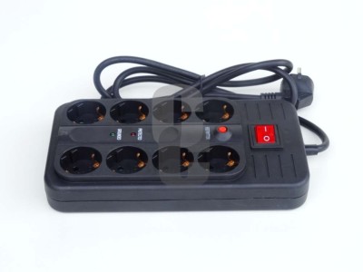 Разклонител 8гн. с копче и защита                                                                                                                                                                                                                                                                           